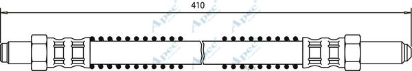 APEC BRAKING Тормозной шланг HOS3056